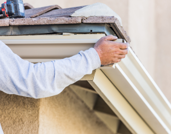Expert gutter installation in Trumbull by L.A. Barnaby & Sons